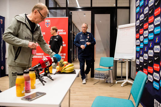 Lars Lagerbäck, head coach of Norway