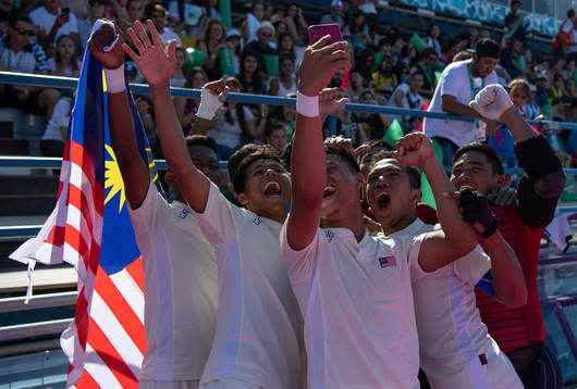 A handout photo made available by the Olympic Information
