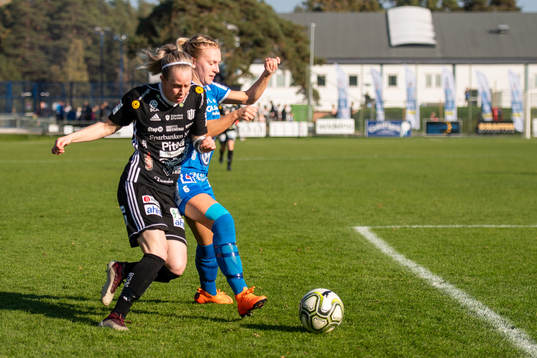Piteås Cecilia Edlund och IFK Kalmars Maja Träff Williams