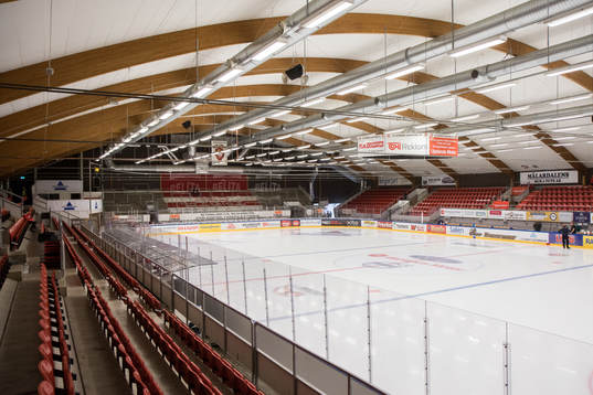 Vy över Gränby ishall