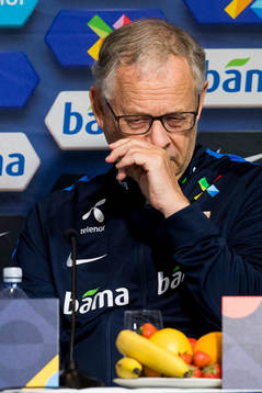 Lars Lagerbäck, head coach of Norway