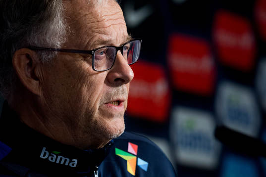Lars Lagerbäck, head coach of Norway