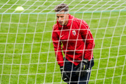 Goalkeeper Ørjan Håskjold Nyland of Norway