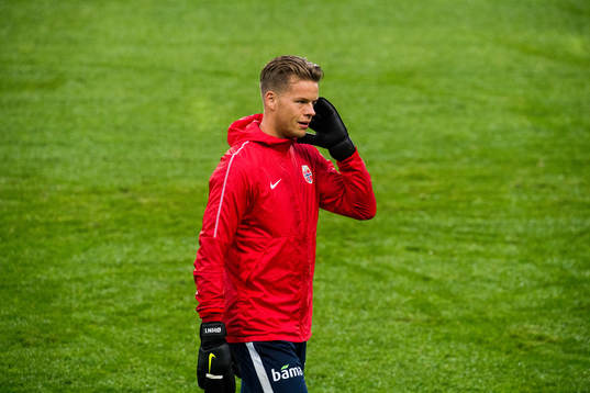 Goalkeeper Ørjan Håskjold Nyland of Norway