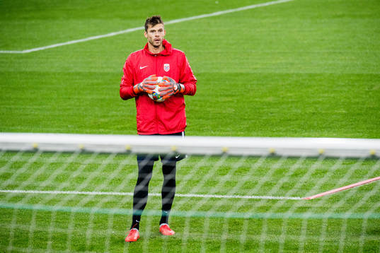 Goalkeeper Rune Almenning Jarstein of Norway