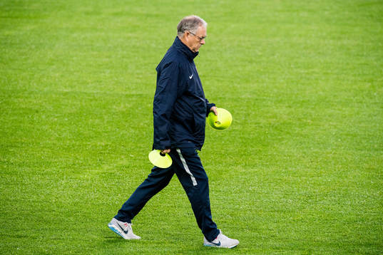 Lars Lagerbäck, head coach of Norway
