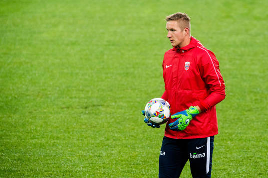 Goalkeeper Eirik Holmen Johansen of Norway