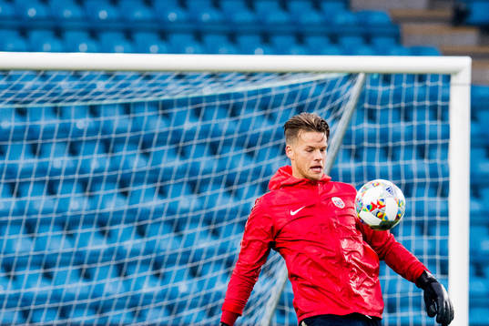 Goalkeeper Ørjan Håskjold Nyland of Norway