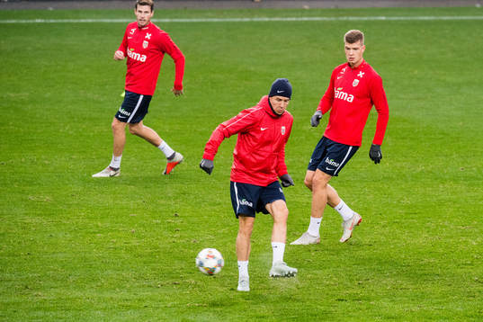 Håvard Nordtveit, Stefan Johansen and Alexander Sørloth