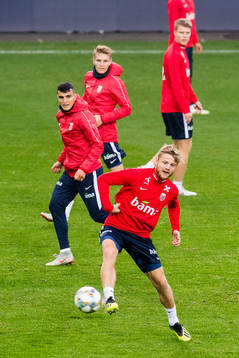 Mohamed Elyounoussi, Martin Ødegaard, Fredrik Midtsjø and