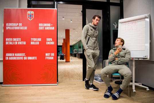 Håvard Nordtveit and Jonas Svensson of Norway