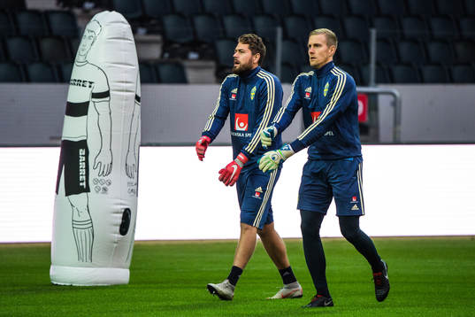 Målvakt  Kristoffer Nordfeldt och Karl-Johan Johnsson
