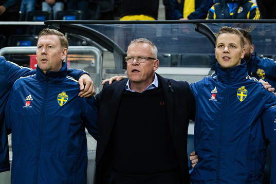 Assistant coach Peter Wettergren, head coach Janne