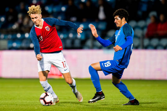 Dennis Johnsen of Norway and Eltun Turabov of Azerbaijan