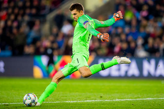 Goalkeeper Rune Almenning Jarstein of Norway
