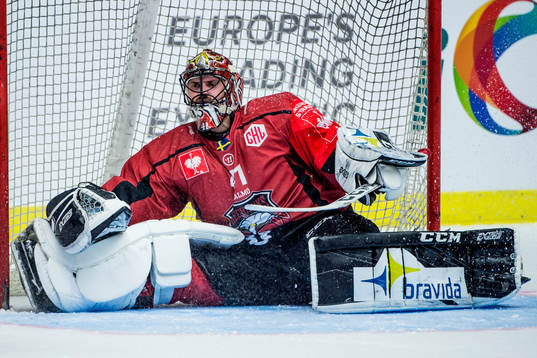 Goalkeeper Cristopher Nihlstorp of Malmö Redhawks