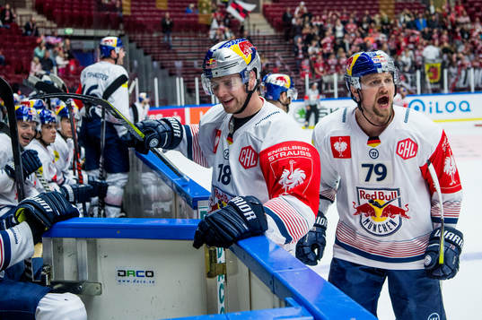 Matthew Stajan and John Mitchell of RB Munich