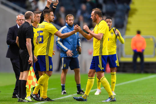Andreas Granqvist of Sweden is replaced by Sotirios