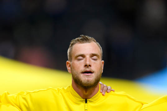 John Guidetti of Sweden at lineup