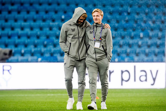 Martin Ødegaard and Mats Møller Dæhli of Norway