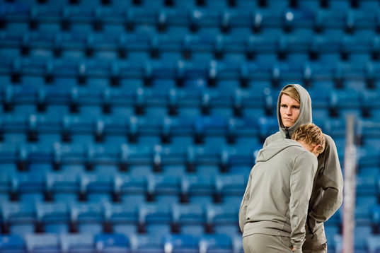 Martin Ødegaard and Mats Møller Dæhli of Norway