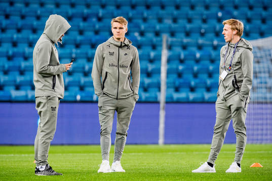 Iver Fossum, Martin Ødegaard and Mats Møller Dæhli of