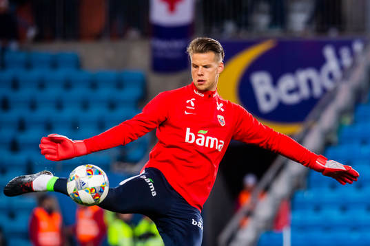 Goalkeeper Ørjan Håskjold Nyland of Norway