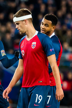 Joshua King of Norway and Markus Henriksen of Norway