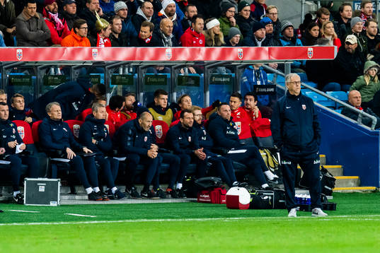 Lars Lagerbäck, head coach of Norway