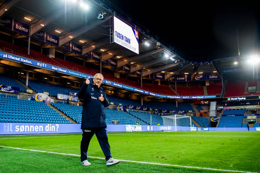Lars Lagerbäck, head coach of Norway