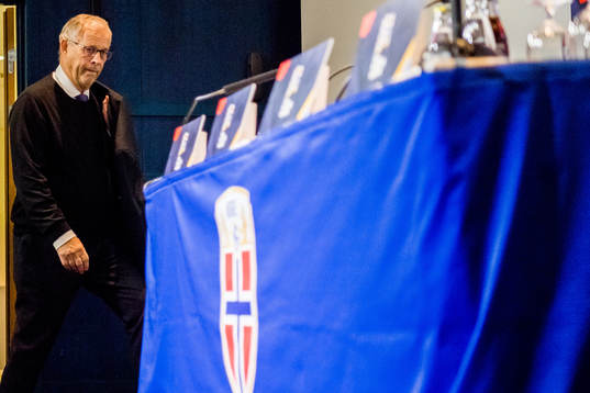 Lars Lagerbäck, head coach of Norway