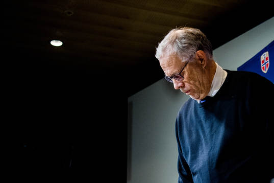 Lars Lagerbäck, head coach of Norway
