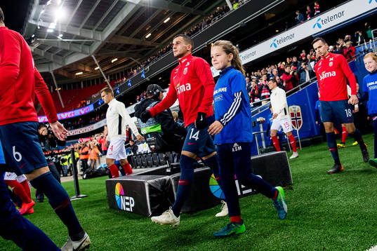 Omar Elabdellaoui of Norway enters the pitch