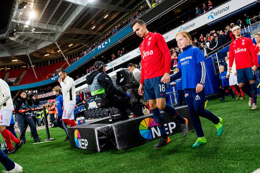 Ole Kristian Selnæs of Norway enters the pitch