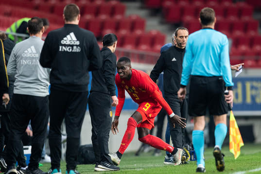 Nany Dimata of Belgium celebrates