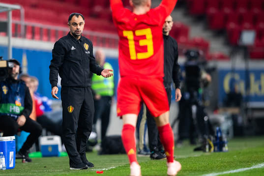 Head coach Johan Walem of Belgium