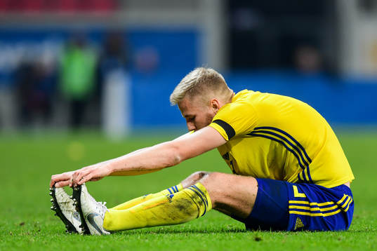 Filip Dagerstål of Sweden looks dejected