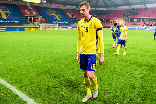 Gustaf Nilsson of Sweden  looks dejected