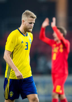 Filip Dagerstål of Sweden looks dejected