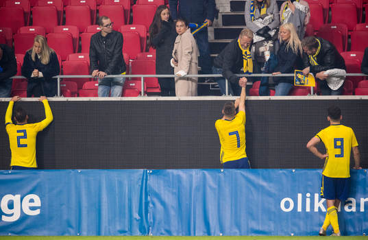 Linus Wahlqvist, Mattias Svanberg and Erdal Rakip of Sweden