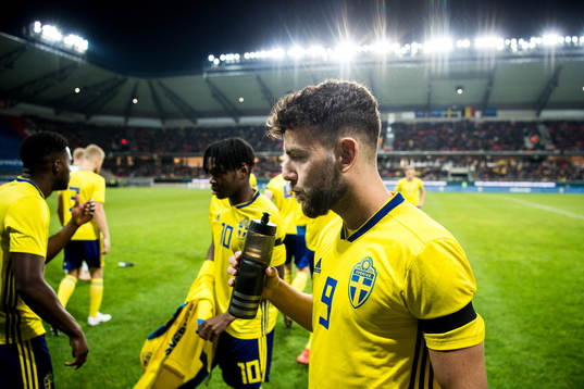 Erdal Rakip of Sweden prior the UEFA European Under-21