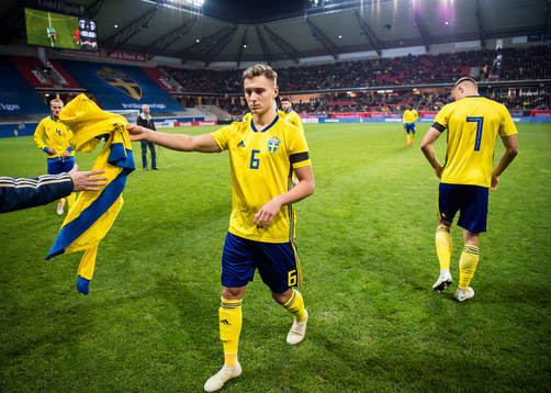 Jonathan Levi of Sweden prior the UEFA European Under-21