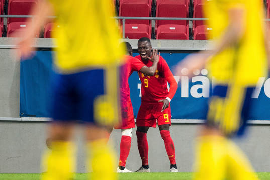 Nany Dimata of Belgium celebrates