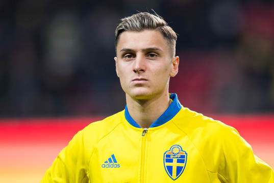 Jonathan Levi of Sweden prior the UEFA European Under-21