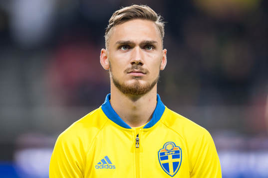 Linus Wahlqvist of Sweden prior the UEFA European Under-21