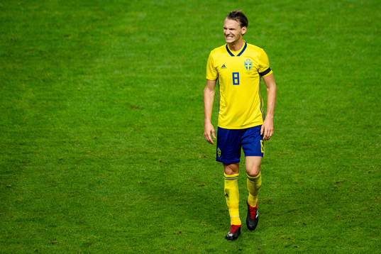 Albin Ekdal of Sweden is in pain