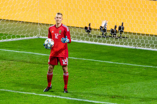goalkeeper Karl-Johan Johnsson of Sweden