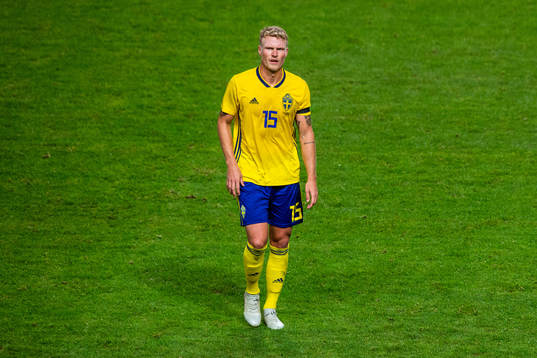 Oscar Hiljemark of Sweden looks dejected
