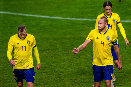 Kristoffer Olsson , John Guidetti and Andreas Granqvist of