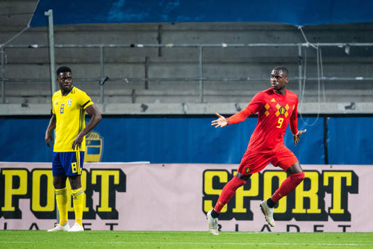 Nany Dimata of Belgium celebrates